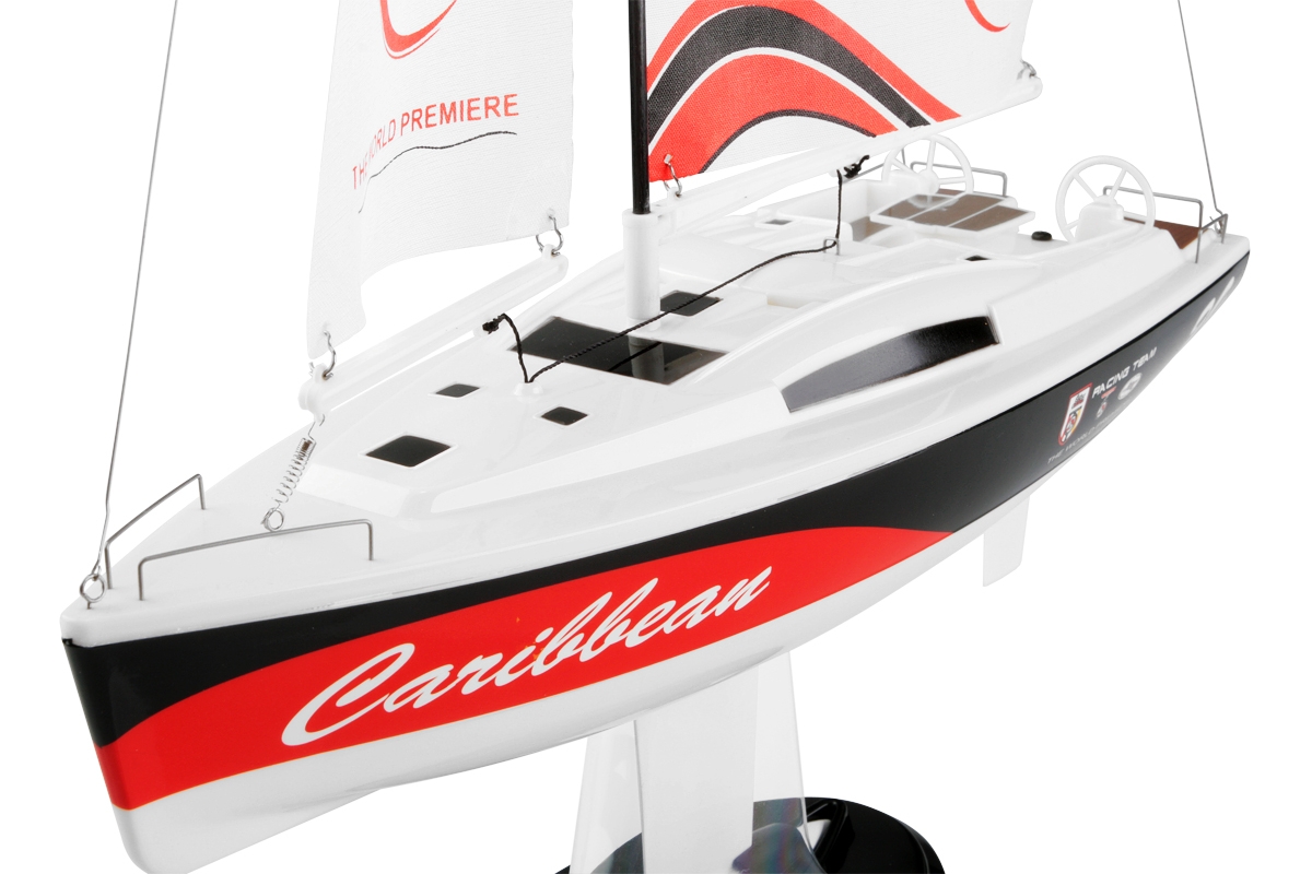 Caribbean V2 RTR 2,4GHz plachetnice červená