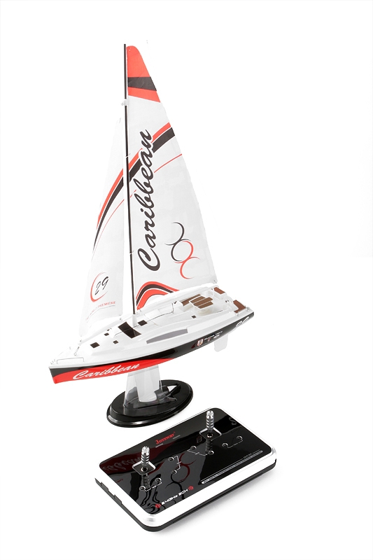 Caribbean V2 RTR 2,4GHz plachetnice červená