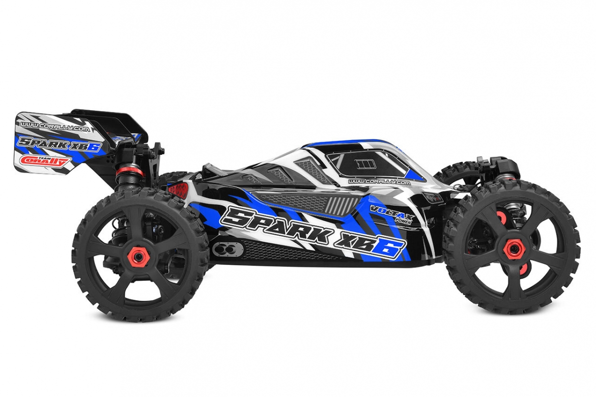 SPARK XB-6 - BUGGY 4WD - ROLLER šasi - bez elektroniky - modrá