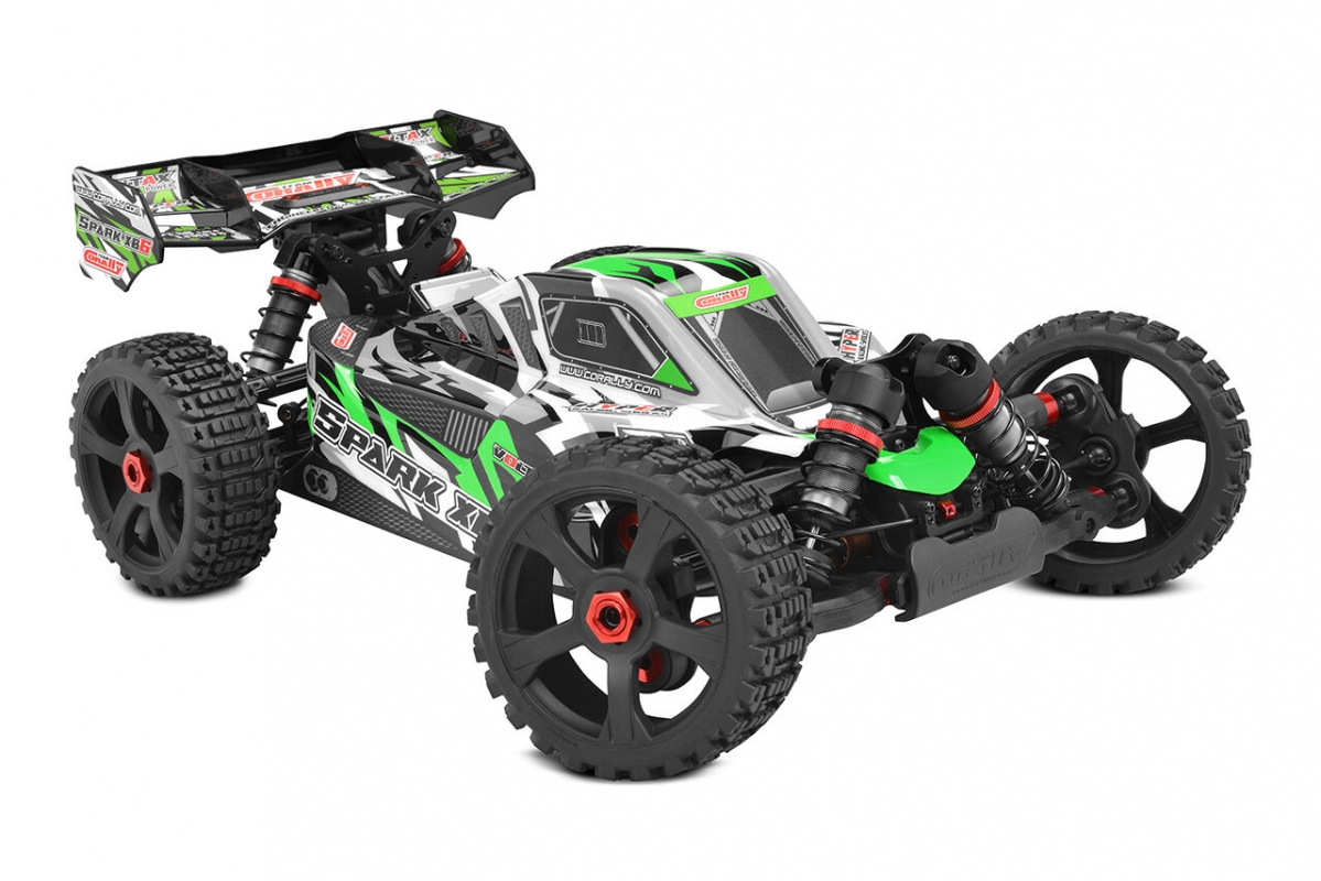 SPARK XB-6 - BUGGY 4WD - ROLLER šasi - bez elektroniky - zelená