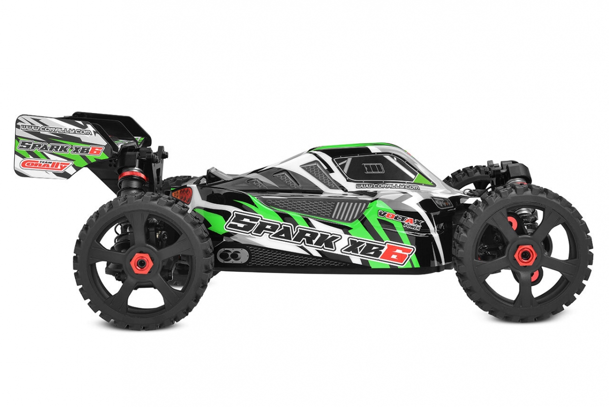SPARK XB-6 - BUGGY 4WD - ROLLER šasi - bez elektroniky - zelená