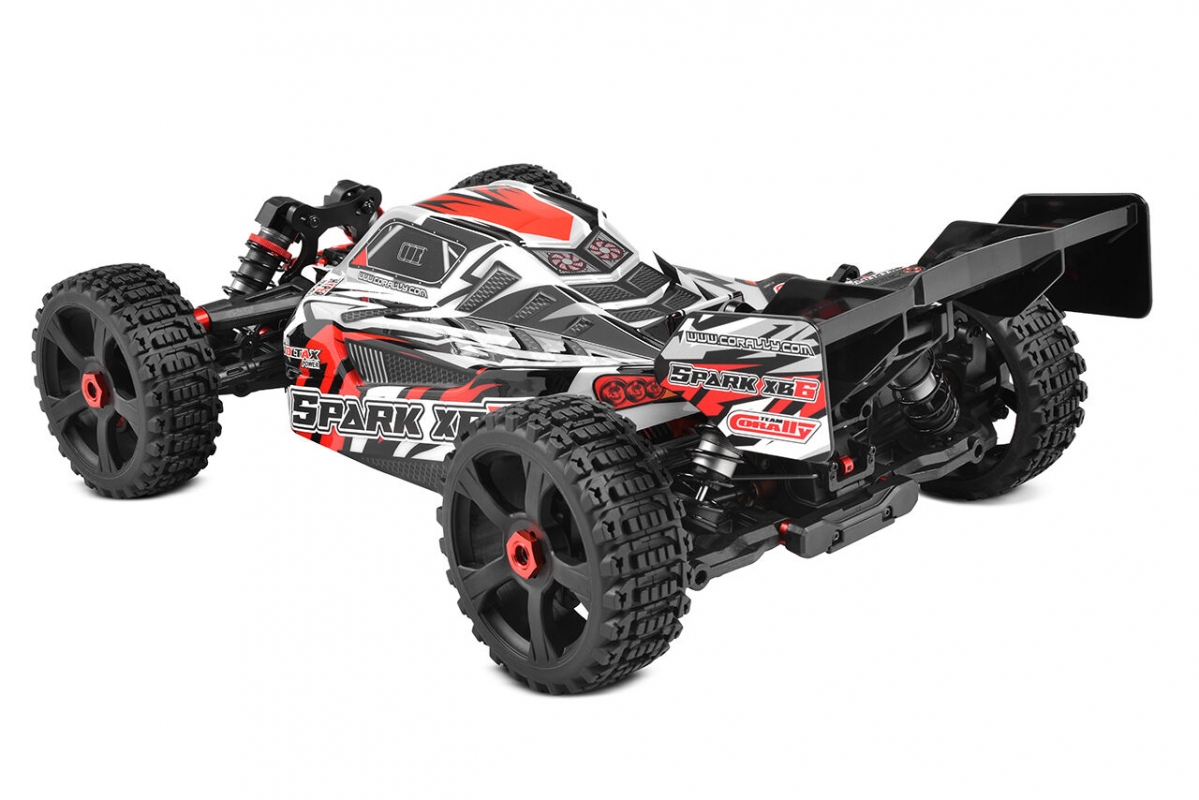 SPARK XB-6 - BUGGY 4WD - ROLLER šasi - bez elektroniky - červená