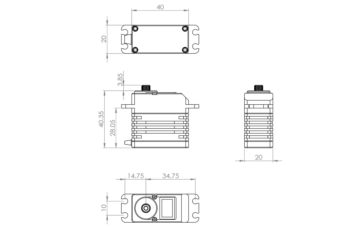 HBL990 (0.03s/60°, 6.3kg.cm)