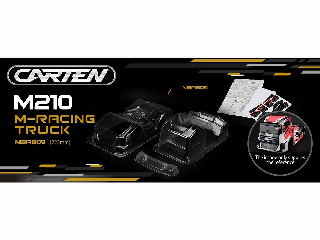 CARTEN Racing Truck M-Chassis lexanová karoserie (210mm)