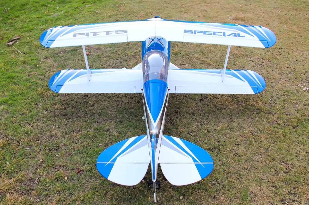 87" Pitts S2B Modrý (2,2m)