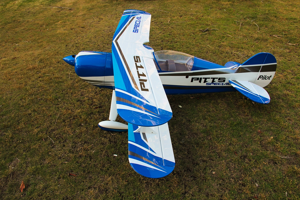 87" Pitts S2B Modrý (2,2m)