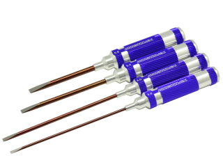 FLAT HEAD SCREWDRIVER SET 3.0, 4.0, 5.0 & & 5.8 4PCES