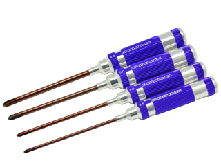 PHILLIPS SCREWDRIVER SET 3.5, 4.0, 5.0 & 5.8 X 120MM 4PCES