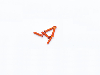 ALU SCREW ALLEN COUNTERSUNK M3X14 ORANGE (7075)