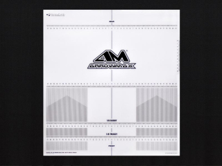 PLASTIC SETUP BOARD DECAL FOR 1:8 OFFROAD & TRUGGY