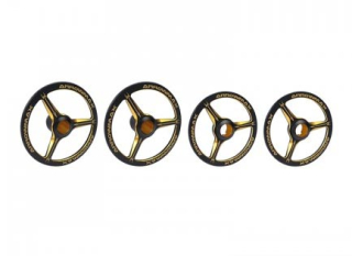Alu Set-Up Wheel For 1/8 On-Road Cars Black Golden (4)