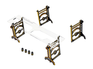 SET-UP SYSTEM 1/10 TOURING CARS WITH BAG BLACK GOLDEN LIMITED EDITION