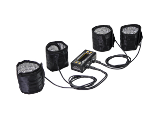 AM Tyre Warmer (1/8th) & Batt Warmer With Bag Black Golden