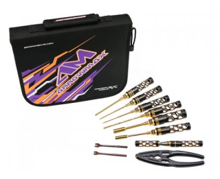 TOOL SET 1/10 TOURING BLACK GOLDEN