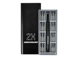 AM Premium Precision Screwdriver Set With Alu Case (24 in 1) Black