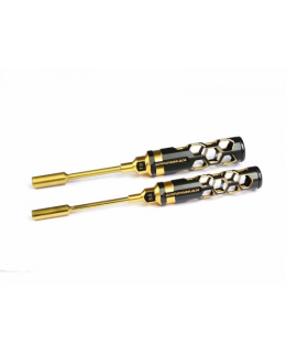 NUT DRIVER SET 5.5 & 7.0 X 100MM - 2-TEILIG, BLACK GOLDEN