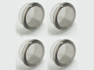 18MM LEXAN END CAP FOR HONEYCOMB TOOL GRAY (4)