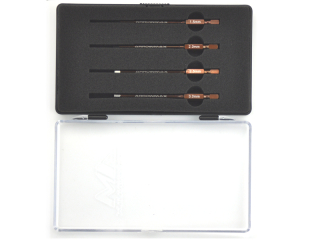 POWER TOOL TIP SET 4 PIECES WITH PLASTIC CASE