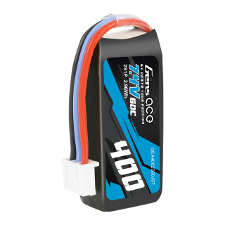 Gensace Batteria LiPo 2S 7.4V-400-60C(JST) 41x20x13mm 20g