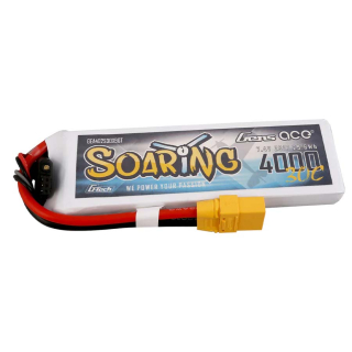 Gens ace Soaring LiPo 2S 7.4V-4000-30C (XT90) 133x41.5x15.5mm 208g