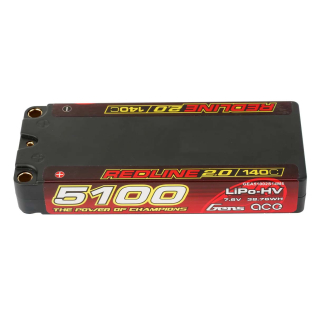 GensAce Redline 2.0 Short-Low 2S HV 7.6V-140C-5000 113x47x19mm 191g