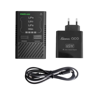 GensAce Charger iMars Mini USB-C 2-4S 60W w/65W EU Adapter