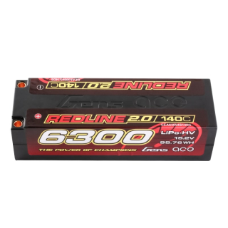 GensAce Redline 2.0 4S HV 15.2V-140C-6300 139x47x37mm 452g