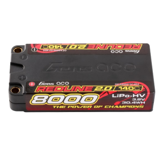 GensAce Redline 2.0 1S HV 3.8V-140C-8000 93x47x18.5mm 146g