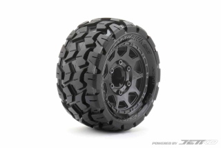 Jetko EX Tyre ST Tomahawk Black Wheel 2.8" Hex 12,14,17mm (2)