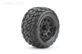 Jetko EX Tyre MT Rockform Black Wheel 2.8" Hex 12,14,17mm (2)
