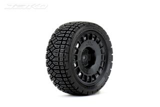 Jetko EX Avantgarde 1/10 Touring/Rally Tyre Black Wheel 12mm Hex (4)