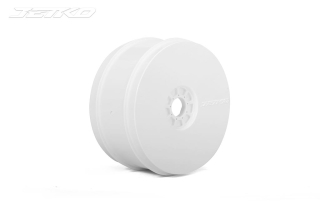 Jetko 1:8 Buggy Revo Wheel White (1) Bulk