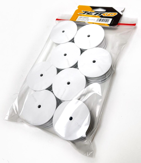 Jetko Wheels 1:10 Buggy Front 4WD White (8pack)
