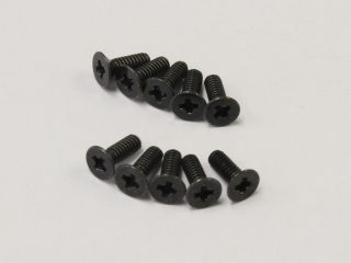 Flat Head Metallic Screws M2x6mm (10) Kyosho