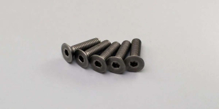 Titan Hex Flat Head Screws M4x15mm (5) Kyosho