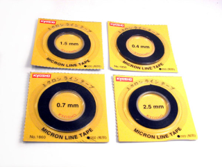 Black Micron Tape 0.7mm x 8m Kyosho