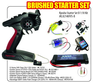 Kyosho Starter Set B 1:10 (KT231-70703-82245-HD3001-Batt-Charg (UK)