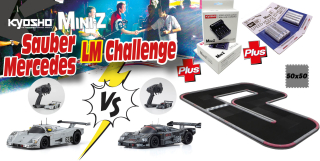 Kyosho Grand Prix Circuit 50 Mini-Z Mercedes Sauber LM ReadySet