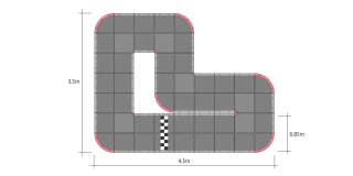 Kyosho Mini-Z Grand Prix Circuit50 Urethane (48pcs - 50x50)