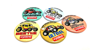 Kyosho Vintage 2WD Buggy Badge (5pcs)