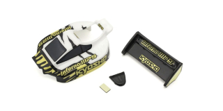 Pre-painted Mini-Z Buggy Inferno MP9 TKI3 Body Set - White-Black
