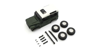 Bodyshell Land Rover Defender 90 Heritage C-Green Mini-Z 4X4 MX01