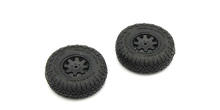 Pre-Glued Tires (2) Toyota 4Runner Mini-Z 4X4 MX01 - Heavy Weight
