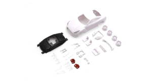 Bodyshell Nissan Skyline GT-R R35 Mini-Z + 2WD Rims (White Body)
