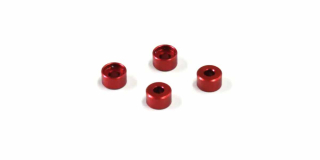 Kyosho Mini-Z MR03 Aluminium Collar for MZW418 (4) 3.0mm/Red