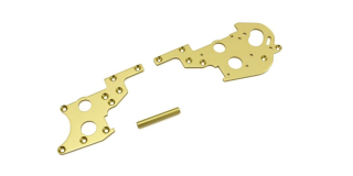 Rear side plate set Kyosho Turbo Optima (2) Gold
