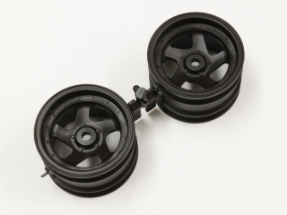 Wheel 5 Spokes Black 1.7 inches (2) Kyosho Optima