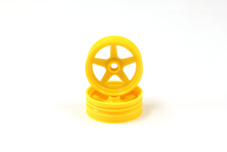 Front Wheel Yellow 2.0 inches (2) Kyosho Beetle 2014