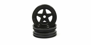 Kyosho Scorpion 2014 Black Front Wheel 2.2 inches (2)