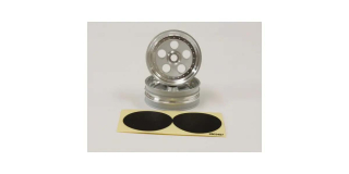 Front Wheel Kyosho Tomahawk (2) Chrome Satin 2.0 inches